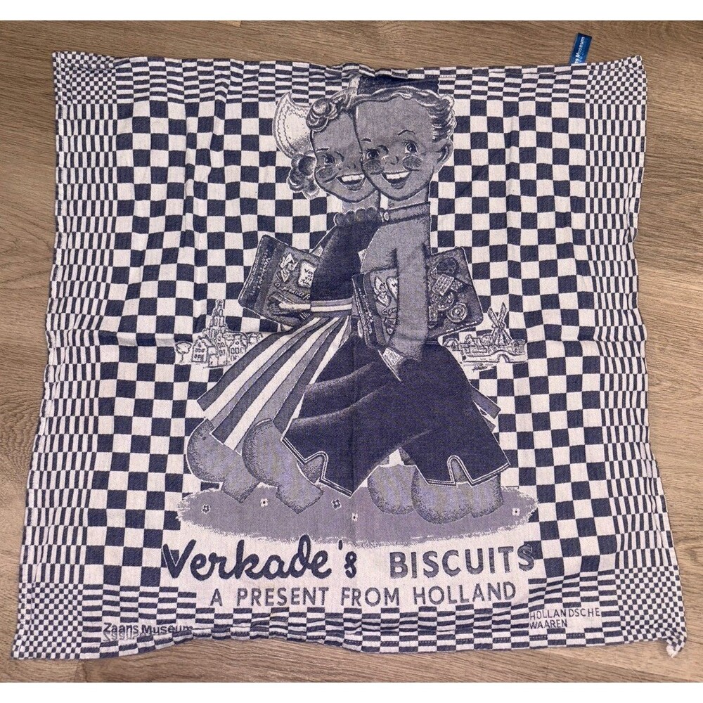 Zaans Museum Holland tea towel GUC 65 x 65 cm